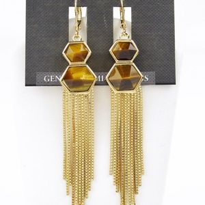 VINCE CAMUTO Semi-Precious Tiger's Eye Earrings sale 50%  off Retail price